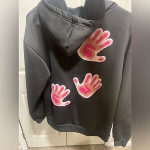 Thermo handprint hoodie